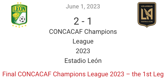 Final CONCACAF Champions League 2023