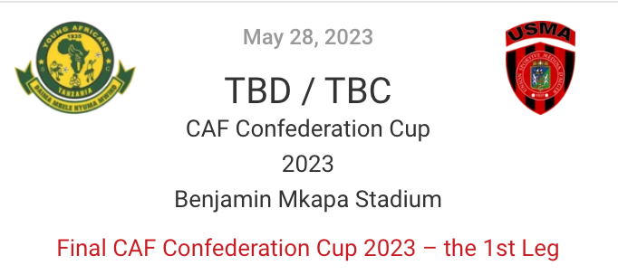 Final Final CAF Confederation Cup 2023 the 1st Leg