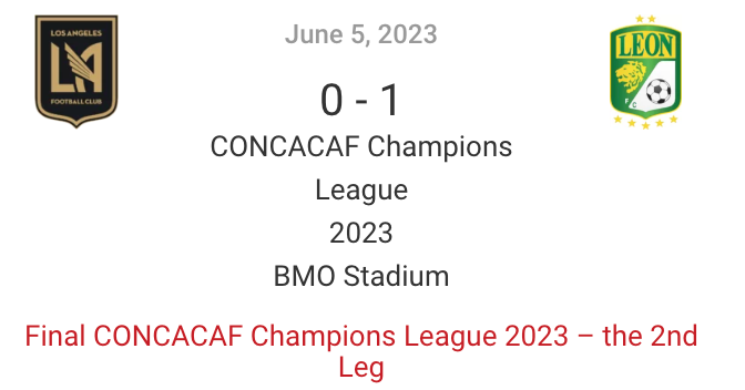 Final CONCACAF Champions League 2023 the 2nd Leg →