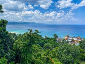 ocean, cloudy, sky, seascape, nature, jamaica, landscape